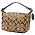Coach Brown Mini Signature Canvas Hobo Marrone Marrone chiaro - vista 2