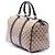 Borsa Boston Gucci Beige Medium GG Crystal Joy - vista 2