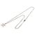 Collana con pendente Chanel Silver CC in ottone Argento