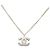 Collana con pendente Chanel Silver CC in ottone Argento - vista 3