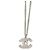 Collana con pendente Chanel Silver CC in ottone Argento - vista 4