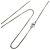 Collana con pendente Chanel Silver CC in ottone Argento - vista 5