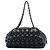 Borsa Bowling Chanel in pelle d'agnello nera trapuntata bubble Nero