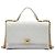 Borsa Chanel White Medium Stitched Caviar Chic Affinity Top Handle Bag Bianco