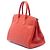 Hermès Orange Limited Edition Bicolor Clemence Birkin Retourne 35 Rot - vista 2