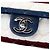 Chanel White Jumbo Stripe Jersey Felt and Rope Flap Bianco - vista 5