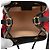Borsa secchiello Gucci Ophidia Mini in camoscio e vernice rossa con Web Rosso - vista 4