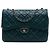 Chanel Green Large Quilted Lambskin Citizen Zip Flap Verde Verde scuro