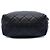 Borsa Bowling Chanel Mini CC Matelassé in Pelle di Agnello Nera Nero - vista 3