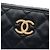 Borsa Bowling Chanel Mini CC Matelassé in Pelle di Agnello Nera Nero - vista 5