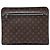 Louis Vuitton Brown Monogram Macassar Portfolio Case Marrone