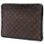 Louis Vuitton Brown Monogram Macassar Portfolio Case Marrone - vista 2