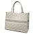 Dior Gray Medium Book Tote aus bestickter Oblique Canvas Braun - Ansicht 2