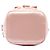 Mini borsa secchiello Fendi Mon Tresor in raso rosa - vista 3
