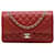 Chanel Red Medium Classic Caviar Double Flap Rosso