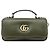 Borsa Gucci Green Mini GG Milano in lambskin con manico superiore