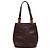 Saint Laurent Tote in nylon marrone e tartarugato Marrone scuro
