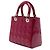 Dior Red Medium Patent Cannage Lady Dior Rosso Bordò - vista 2