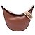 LOEWE Borsa Luna Hobo Piccola in Pelle Marrone