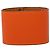 Bracciale Hermès Kelly Extreme Dog in pelle Epsom Orange e Palladium - vista 3