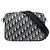 borsetta tripla Saddle in tela Oblique blu Dior Blu navy