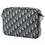borsetta tripla Saddle in tela Oblique blu Dior Blu navy - vista 2