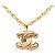 Collana con pendente matelassé Chanel Gold CC placcato oro D'oro - vista 2