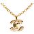 Collana con pendente matelassé Chanel Gold CC placcato oro D'oro - vista 3