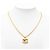 Collana con pendente matelassé Chanel Gold CC placcato oro D'oro - vista 8