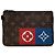 Louis Vuitton Brown Monogram Logo Story Zipped Pouch MM Braun