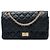 Chanel Black Quilted Aged Calfskin Reissue 2.55 Double Flap 225 Nero