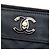 Chanel Black Medium Chevron Caviar Mademoiselle O Case Clutch Nero - vista 5