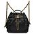 Chanel 25 Rucksack aus schwarzem gestepptem Kaviarleder, Medium
