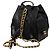 Chanel 25 Rucksack aus schwarzem gestepptem Kaviarleder, Medium - Ansicht 2