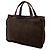 Borsa Tote Chanel in camoscio e shearling marrone Marrone scuro - vista 2