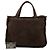 Borsa Tote Chanel in camoscio e shearling marrone Marrone scuro - vista 7