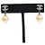 Orecchini Chanel Silver CC in ottone con strass e perle sintetiche Argento - vista 3