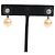Orecchini Chanel Silver CC in ottone con strass e perle sintetiche Argento - vista 4