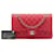 Chanel Red Medium Classic Caviar Double Flap Rosso - vista 7
