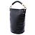 Borsa bucket Chanel CC in pelle d'agnello nera Nero - vista 2