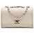 Chanel Brown CC Quilted Crumpled Calfskin and Grosgrain Flap Marrone Beige