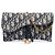 Dior Saddle Wallet On Chain aus Blue Oblique Canvas Blau Marineblau