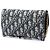Dior Saddle Wallet On Chain aus Blue Oblique Canvas Blau Marineblau - Ansicht 2