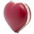 Valentino Minaudiere Crossbody Carry Secrets Heart in pelle rossa Rockstud Rosso - vista 2