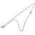 Collana Chanel Silver CC Brass Strass Mini Heart Pendant Argento
