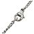 Collana Chanel Silver CC Brass Strass Mini Heart Pendant Argento - vista 4
