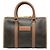 Dior Boston Bag aus beschichtetem Canvas mit schwarzem Wabenmuster