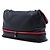 Borsa a tracolla espandibile Chanel in vitello traforato blu Blu navy - vista 2