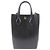 Borsa Satchel Gucci Super Mini in pelle di vitello nera con logo GG impresso Nero - vista 3