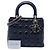 Dior Black Medium Lambskin Cannage Lady Dior Nero - vista 7